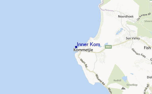 mapa de localização de Inner Kom