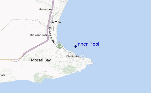 mapa de localização de Inner Pool