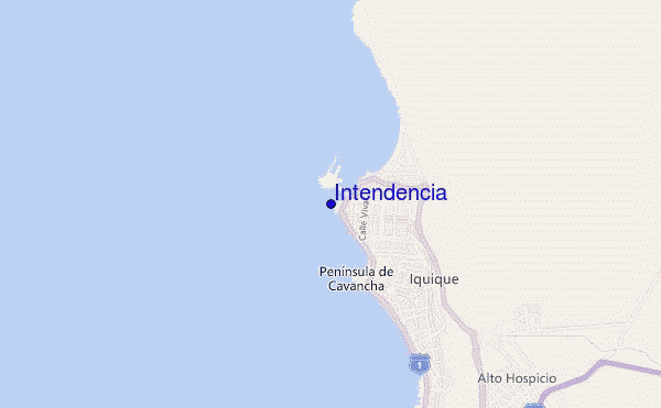 mapa de localização de Intendencia