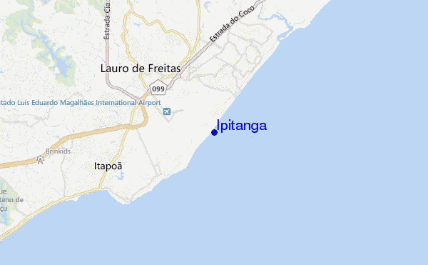 mapa de localização de Ipitanga