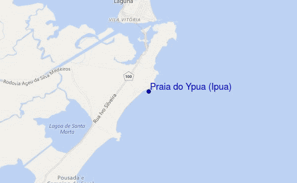 mapa de localização de Praia do Ypuã (Ipua)