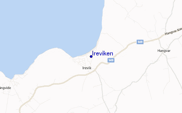 mapa de localização de Ireviken