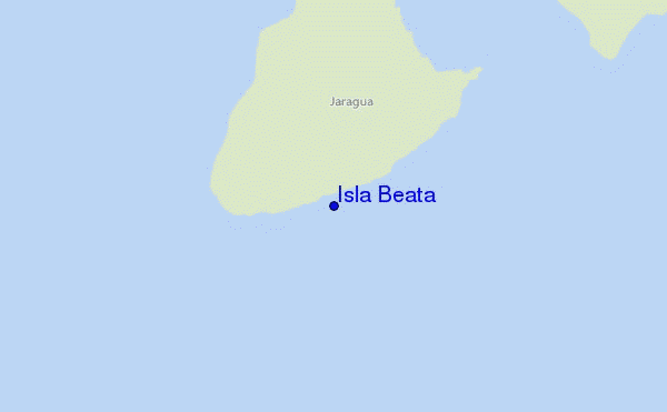 mapa de localização de Isla Beata
