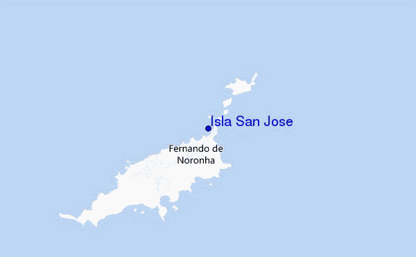 mapa de localização de Isla San Jose