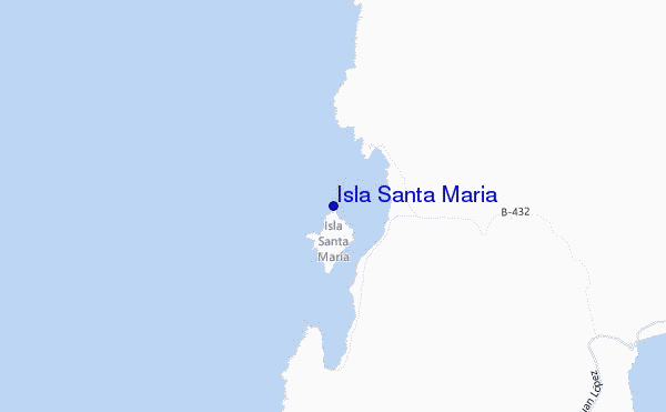 mapa de localização de Isla Santa Maria