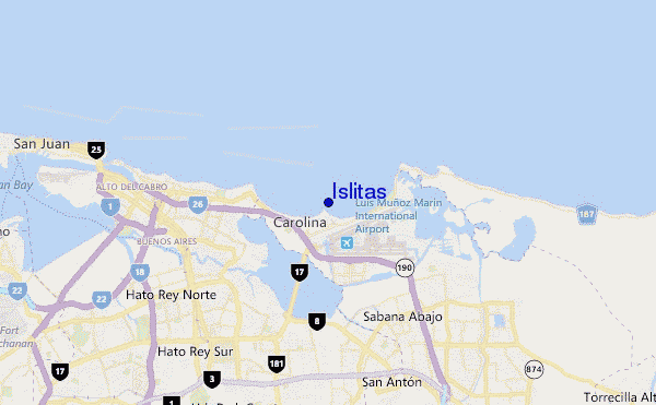 mapa de localização de Islitas