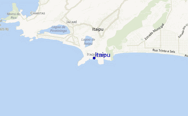 mapa de localização de Itaipu