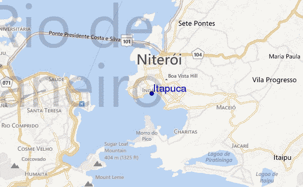 mapa de localização de Itapuca