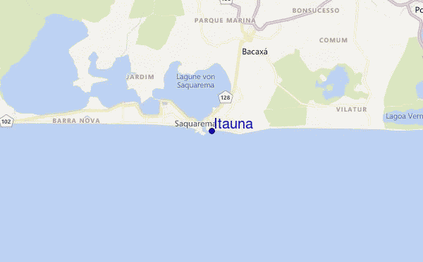 mapa de localização de Itaúna