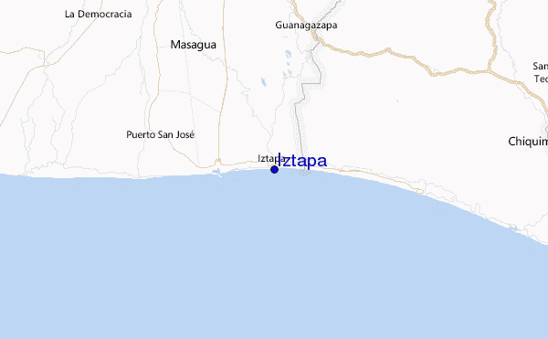 Iztapa Location Map
