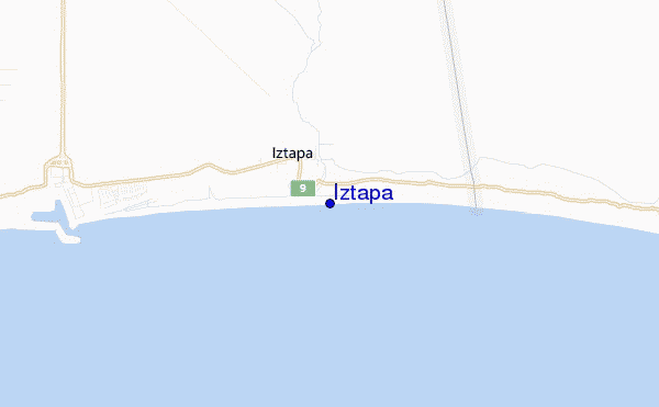 mapa de localização de Iztapa