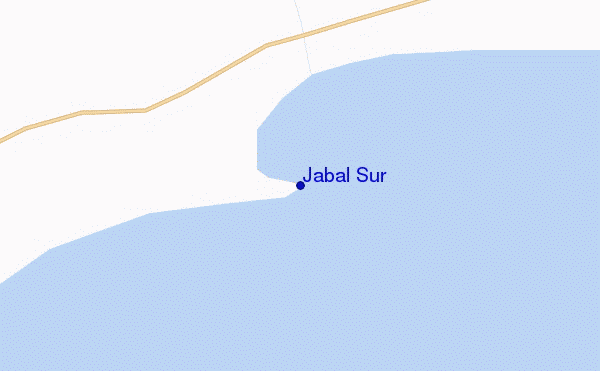 mapa de localização de Jabal Sur