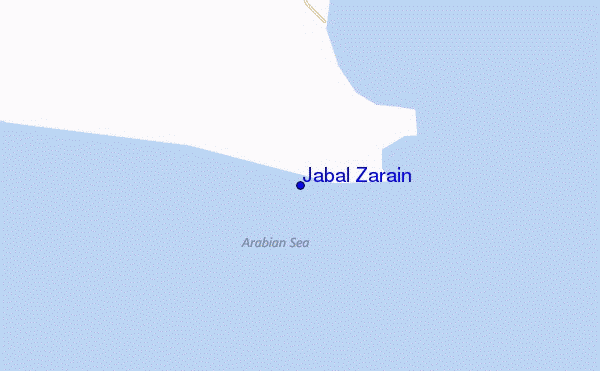 mapa de localização de Jabal Zarain