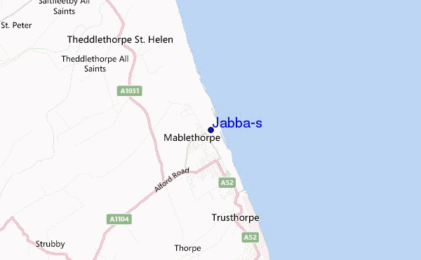 mapa de localização de Jabba's