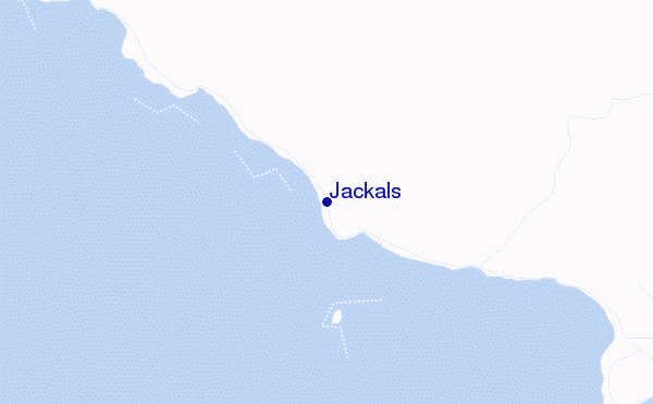 mapa de localização de Jackals