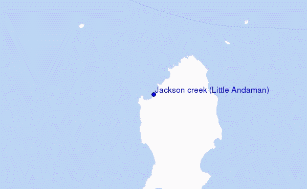 Jackson creek (Little Andaman) Location Map