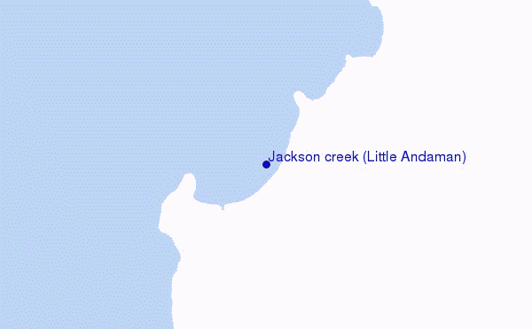 mapa de localização de Jackson creek (Little Andaman)