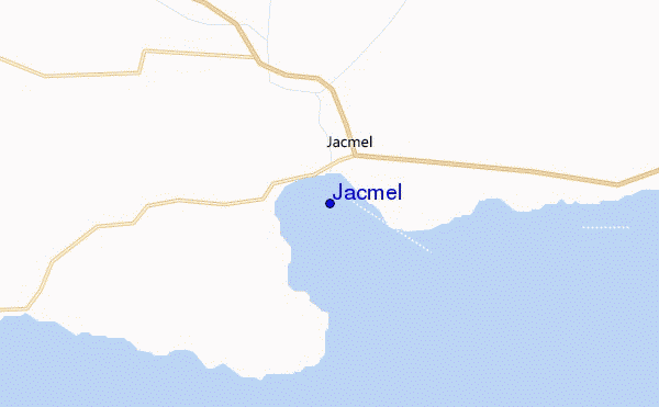 mapa de localização de Jacmel