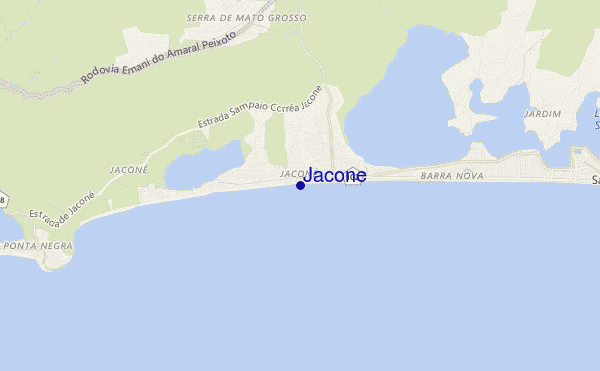 mapa de localização de Jaconé
