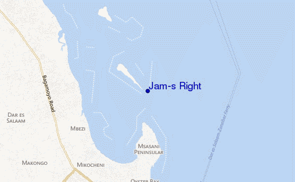 mapa de localização de Jam's Right