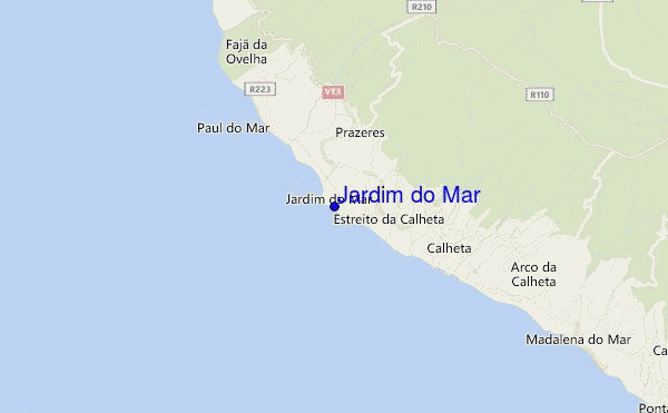 mapa de localização de Jardim do Mar
