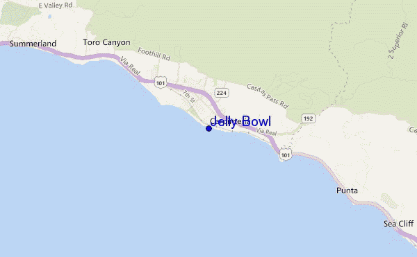 mapa de localização de Jelly Bowl