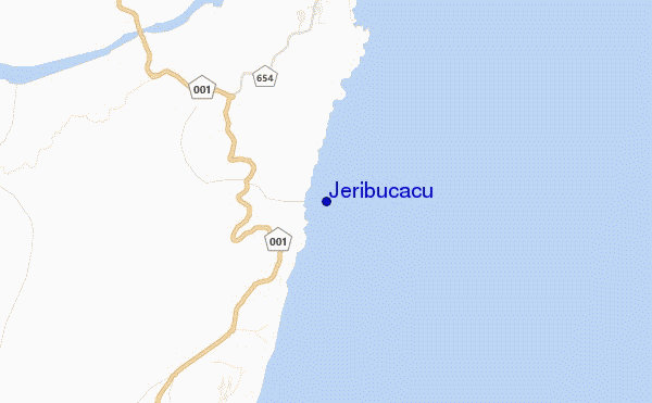 mapa de localização de Jeribucacu