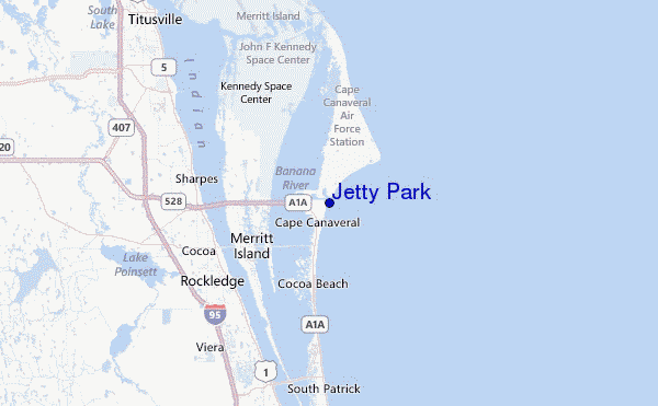 Jetty Park Location Map