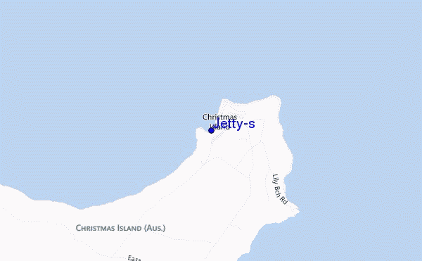 mapa de localização de Jetty's