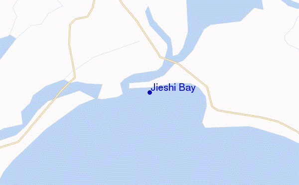mapa de localização de Jieshi Bay
