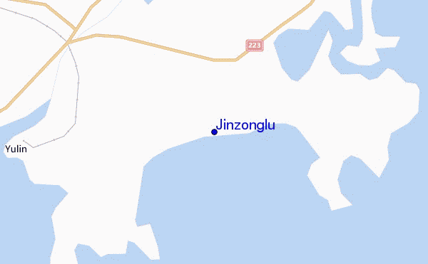 mapa de localização de Jinzonglu