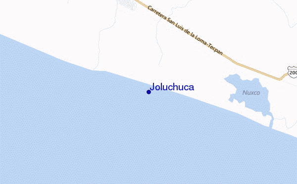 mapa de localização de Joluchuca