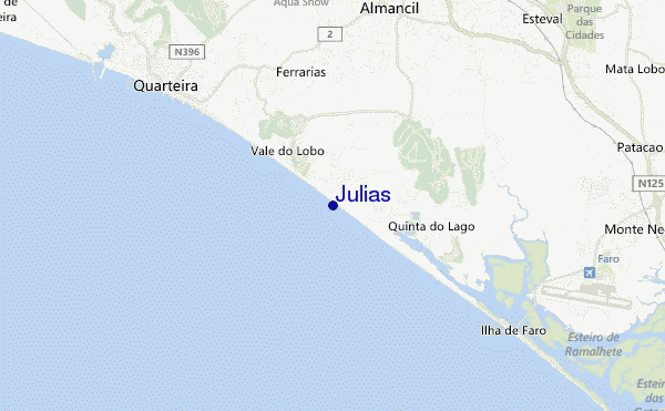 mapa de localização de Julias