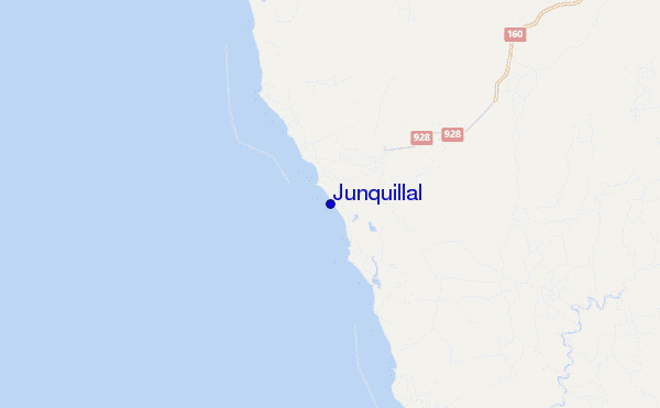 mapa de localização de Junquillal