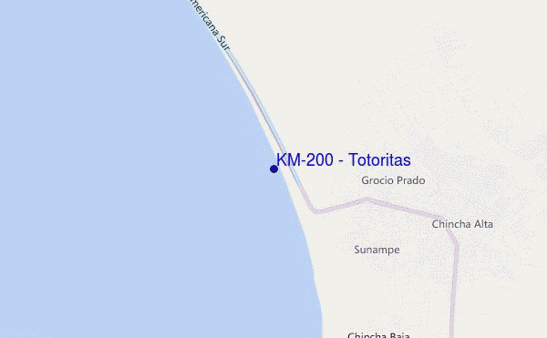 mapa de localização de KM-200 - Totoritas