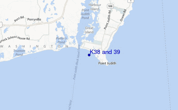 mapa de localização de K38 and 39