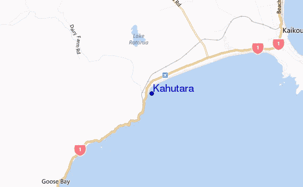 mapa de localização de Kahutara