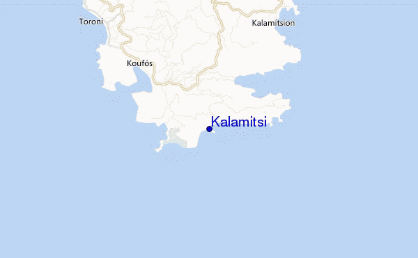 mapa de localização de Kalamitsi