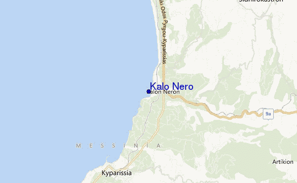 mapa de localização de Kalo Nero