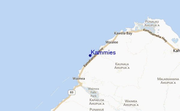 mapa de localização de Kammies
