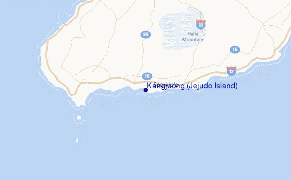 Kangjeong (Jejudo Island) Location Map