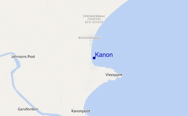 mapa de localização de Kanon