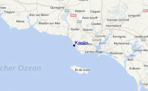 Kaolin Location Map
