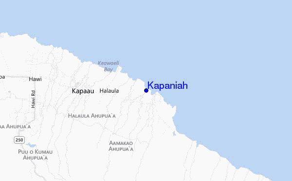 mapa de localização de Kapaniah