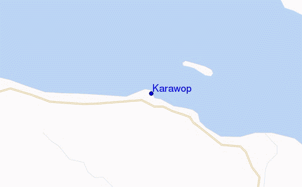 mapa de localização de Karawop