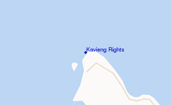 mapa de localização de Kavieng Rights