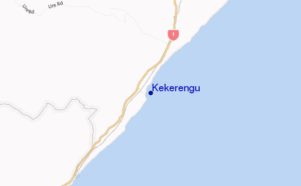 mapa de localização de Kekerengu