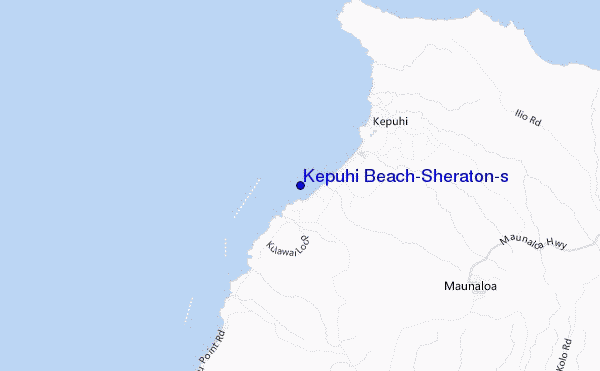 mapa de localização de Kepuhi Beach/Sheraton's