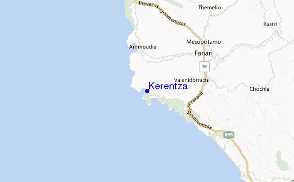 mapa de localização de Kerentza