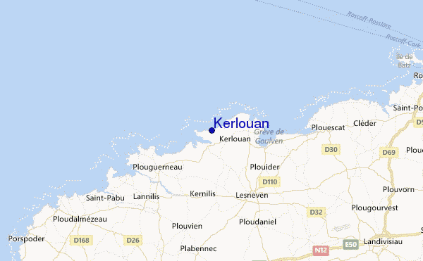 Kerlouan Location Map